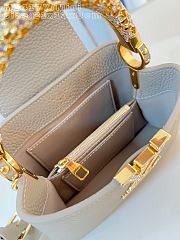 Kitlife Louis Vuitton Capucines Mini Bag Taupe M14177 21x13x8cm - 4