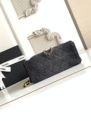 Kitlife Chanel 25C Drawstring Bucket Hobo Bag Black Denim 20x22x12.5cm  - 5