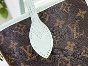 Kitlife Louis Vuitton Neverfull Inside Out BB Light Green M28318 26.5x16.5x11cm  - 3
