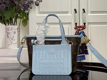 Kitlife Louis Vuitton Neverfull Inside Out BB Sky Blue M28318 26.5x16.5x11cm 