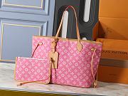 Kitlife Louis Vuitton Neverfull MM Bag Pink M27521 31x28x14cm   - 1