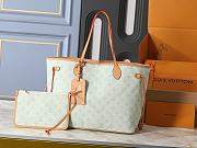 Kitlife Louis Vuitton Neverfull MM Bag Light Green M27521 31x28x14cm  - 1