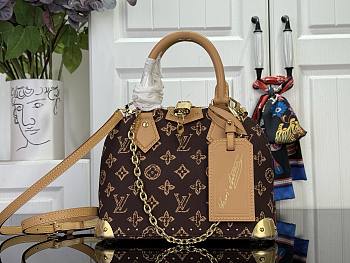Kitlife Louis Vuitton Alma Trunk BB Bag Brown Monogram Origine Ebène M28105 19x11x22cm