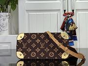 Kitlife Louis Vuitton Alma Trunk BB Bag Brown Monogram Origine Ebène M28105 19x11x22cm - 3