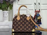 Kitlife Louis Vuitton Alma Trunk BB Bag Brown Monogram Origine Ebène M28105 19x11x22cm - 2