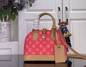 Kitlife Louis Vuitton Alma BB Bag Monogram Origine Rose Ruban M28272 23.5x17.5x11.5cm