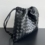 Kitlife Bottega Veneta Medium Dustbag In Intrecciato Black Calf Leather 796728 32x23x1cm - 4