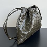Kitlife Bottega Veneta Medium Dustbag In Intrecciato Green Khaki Calf Leather 796728 32x23x1cm  - 5