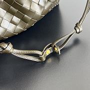 Kitlife Bottega Veneta Medium Dustbag In Intrecciato Green Khaki Calf Leather 796728 32x23x1cm  - 3