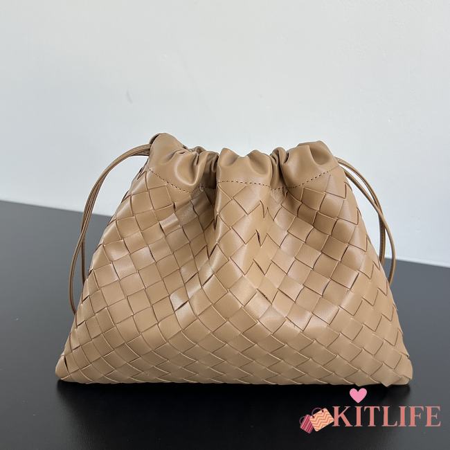 Kitlife Bottega Veneta Medium Dustbag In Intrecciato Beige Calf Leather 796728 32x23x1cm - 1