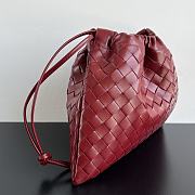 Kitlife Bottega Veneta Medium Dustbag In Intrecciato Red Calf Leather 796728 32x23x1cm - 3