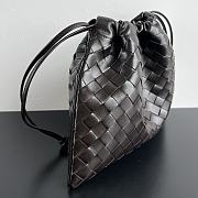 Kitlife Bottega Veneta Medium Dustbag In Intrecciato Dark Brown Calf Leather 796728 32x23x1cm  - 4