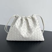 Kitlife Bottega Veneta Medium Dustbag In Intrecciato White Calf Leather 796728 32x23x1cm  - 1