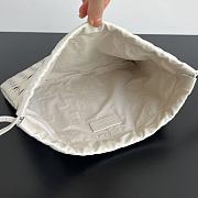 Kitlife Bottega Veneta Medium Dustbag In Intrecciato White Calf Leather 796728 32x23x1cm  - 4