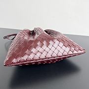 Kitlife Bottega Veneta Medium Dustbag In Intrecciato Burgundy Calf Leather 796728 32x23x1cm  - 6