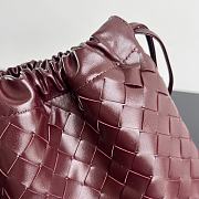 Kitlife Bottega Veneta Medium Dustbag In Intrecciato Burgundy Calf Leather 796728 32x23x1cm  - 2