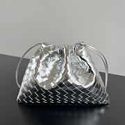 Kitlife Bottega Veneta Medium Dustbag In Intrecciato Silver Calf Leather 796728 32x23x1cm  - 1