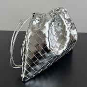 Kitlife Bottega Veneta Medium Dustbag In Intrecciato Silver Calf Leather 796728 32x23x1cm  - 3