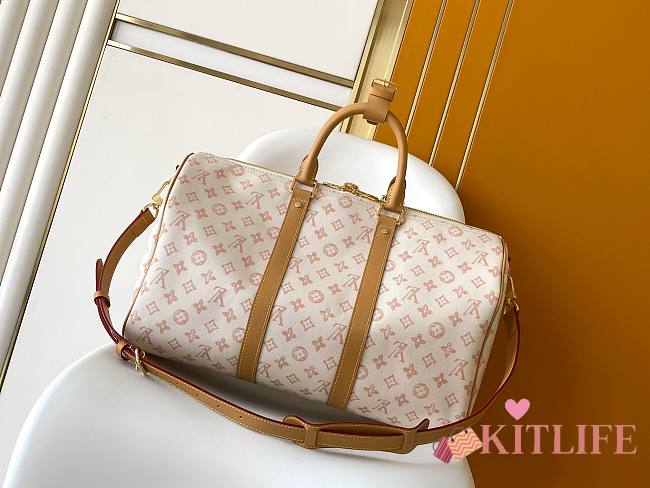 Kitlife Louis Vuitton Keepall Bandoulière 45 Bag Monogram Origine Lin M28238 45x27x20cm - 1