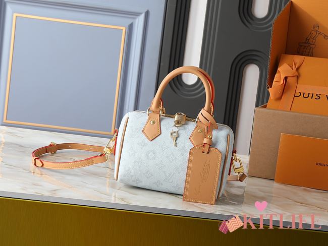 Kitlife Louis Vuitton Speedy Bandoulière 20 Bag Light Blue M27530 20.5x13.5x12cm  - 1