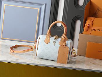 Kitlife Louis Vuitton Speedy Bandoulière 20 Bag Light Blue M27530 20.5x13.5x12cm 