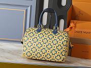 Kitlife Louis Vuitton Speedy Trunk 25 Bag Blue & Yellow M27411 27x20x15cm - 4