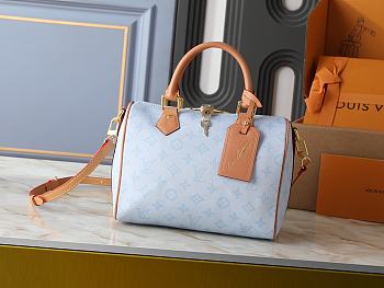 Kitlife Louis Vuitton Speedy Bandouliere 25 Bag Light Blue M27528 25x19x15cm 