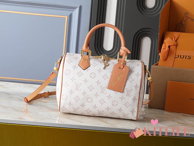Kitlife Louis Vuitton Speedy Bandouliere 25 Bag Monogram Origine Lin M27528 25x19x15cm  - 1