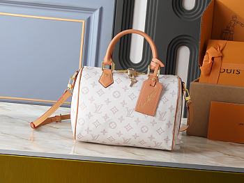 Kitlife Louis Vuitton Speedy Bandouliere 25 Bag Monogram Origine Lin M27528 25x19x15cm 