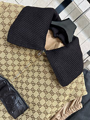 Kitlife Gucci GG Canvas Gilet With Leather Label Camel And Dark Brown  - 4