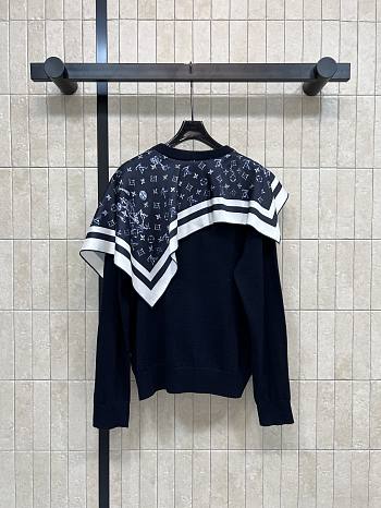 Kitlife Louis Vuitton Sweater Black Cashmere 