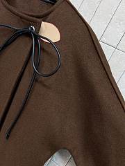 Kitlife Louis Vuitton Brown Wool Belted Long Coat  - 6