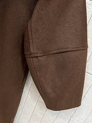 Kitlife Louis Vuitton Brown Wool Belted Long Coat  - 5