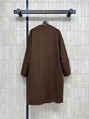 Kitlife Louis Vuitton Brown Wool Belted Long Coat  - 2