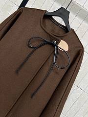 Kitlife Louis Vuitton Brown Wool Belted Long Coat  - 4