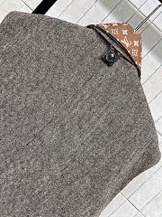 Kitlife Louis Vuitton Monogram Scarf Gilet Grey & Brown - 3