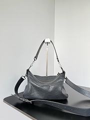 Kitlife Balenciaga Le City Moto Medium Bag in Grey Lambskin 27.9x19x13.9cm - 2
