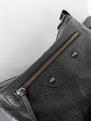 Kitlife Balenciaga Le City Moto Medium Bag in Black Lambskin 27.9x19x13.9cm  - 2