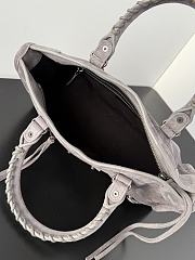 Kitlife Balenciaga Le City Bag in Grey Suede Leather 30x20x10cm - 6