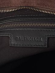 Kitlife Balenciaga Le City Bag in Dark Brown Suede Leather 30x20x10cm  - 2