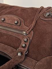 Kitlife Balenciaga Le City Bag in Dark Brown Suede Leather 30x20x10cm  - 3