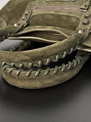 Kitlife Balenciaga Le City Bag in Khaki Suede Leather 30x20x10cm  - 6