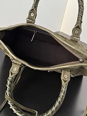 Kitlife Balenciaga Le City Bag in Khaki Suede Leather 30x20x10cm  - 3
