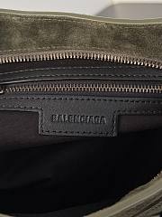 Kitlife Balenciaga Le City Bag in Khaki Suede Leather 30x20x10cm  - 2
