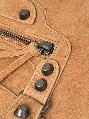 Kitlife Balenciaga Le City Bag in Camel Suede Leather 30x20x10cm  - 5
