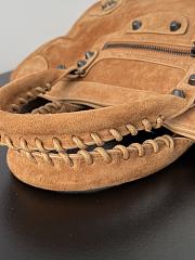 Kitlife Balenciaga Le City Bag in Camel Suede Leather 30x20x10cm  - 4