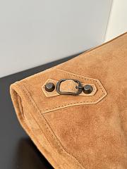 Kitlife Balenciaga Le City Bag in Camel Suede Leather 30x20x10cm  - 2