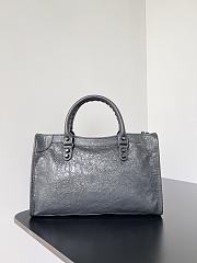 Kitlife Balenciaga Le City Bag in Grey Lambskin 30x20x10cm - 6