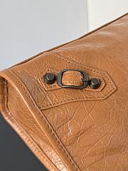 Kitlife Balenciaga Le City Bag in Brown Lambskin 30x20x10cm  - 4