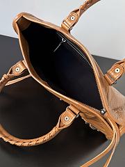 Kitlife Balenciaga Le City Bag in Brown Lambskin 30x20x10cm  - 2